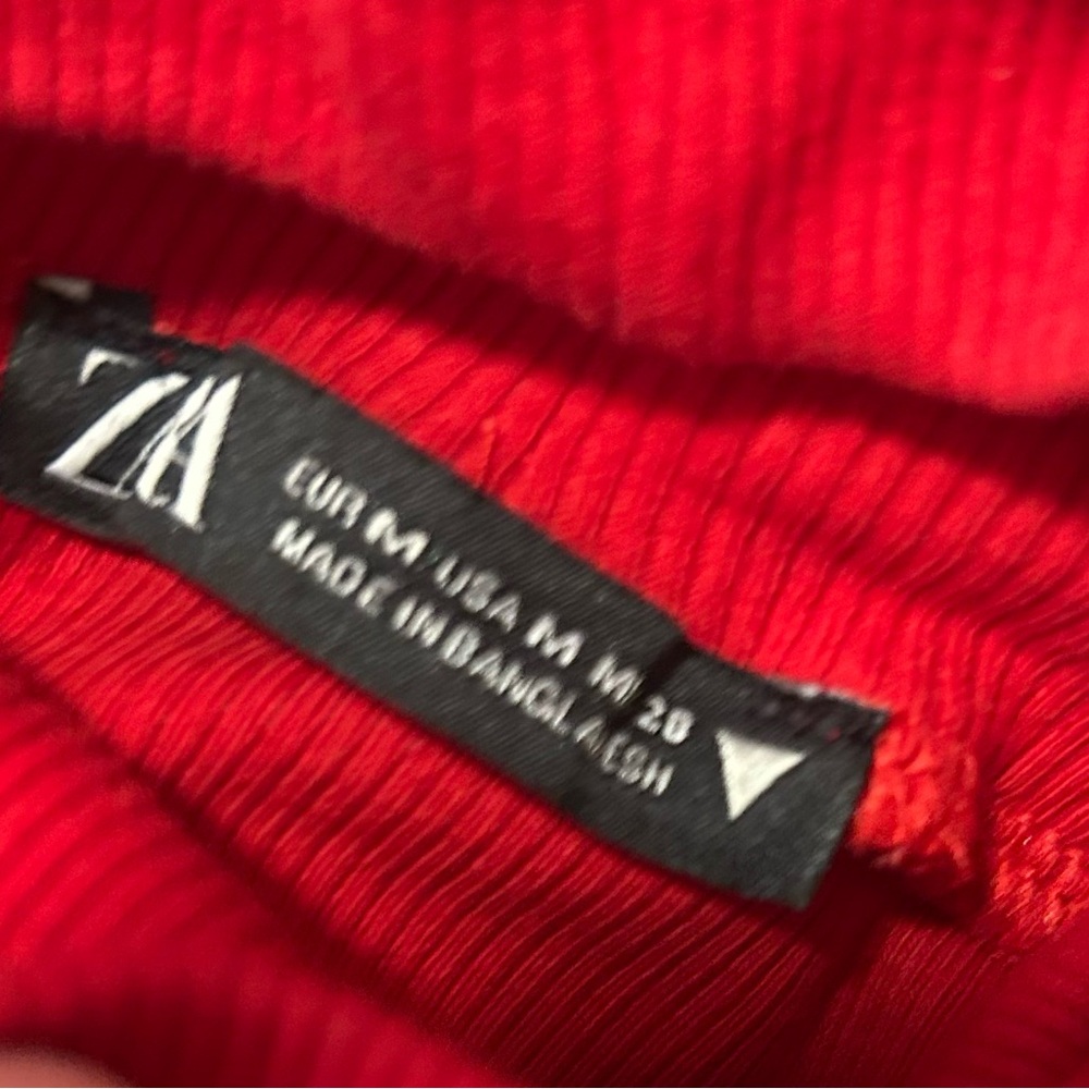 Zara Red Sleeveless Turtleneck Maxi Dress - Picture 5 of 5